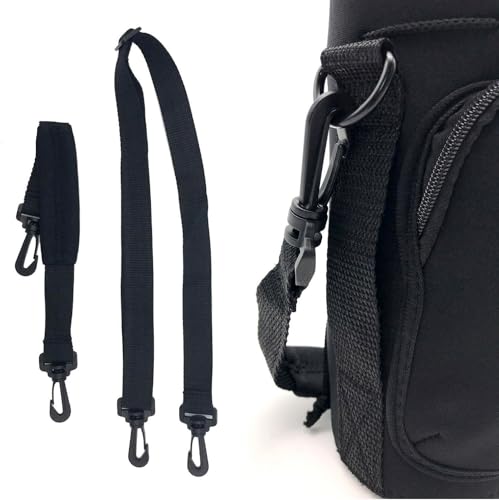Wanty Neoprene 32 Oz Insulated Water Drink Bottle Cooler Pocket Carrier Sleeves Tote Bag with Adjustable Straps for Climbing Cycling and Running Outdoor Activities (32 Oz) - size: 32 Oz