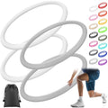 Foilswirl Patella Knee Band Basketball Knee Strap,4,White and Gray,M - color: White and Gray, size: M