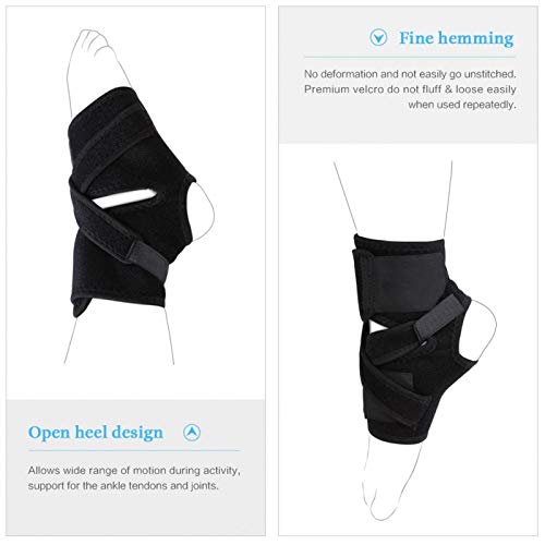 Ankle Brace, Breathable Adjustable Compression Foot Drop Ankle Brace Support Stabilizer for Left and Right Foot
