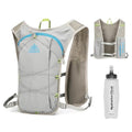 TRIWONDER Hydration Vest Running Backpack for Men & Women, Water Pack for Hiking, Camping, Climbing & Cycling, Lightweight Daypack - color: 01 Grey - with a 350 Soft Flask