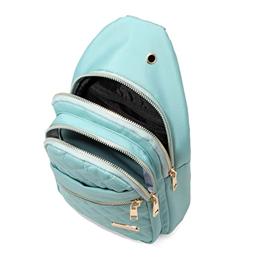 AOSTIHOT Crossbody Sling Bag Small Sling Backpack for Women, Chest Daypack Crossbody Shoulder for Travel Sport Running Hiking Green - color: Green