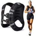 Roc Outdoors Weighted Vest W/ Rub-Free Technology for Woman and Men, 5lb/10lb/15lb/20lb/30lb Weight Vest with Reflective Stripe for Workout, Strength Training, Running, Walking, Fitness, Weight Training, Weight Loss, Weightlifting - size: 15lb