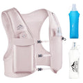Running Vest for Women Men, USA Original Patent, Adjustable Chest Straps Running Hydration Vest with Dual 500ml Soft Flask, Breathable Reflective Hydration Backpack for Hiking