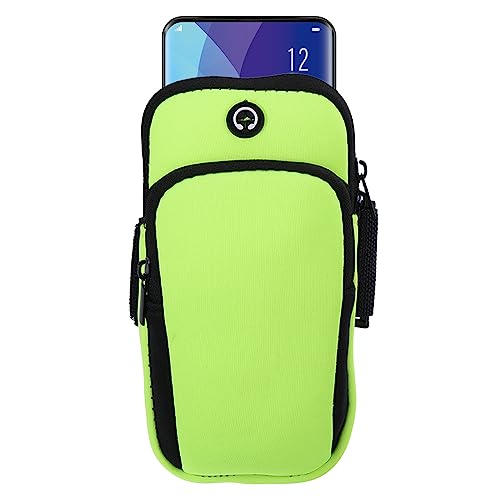 PATIKIL Phone Arm Band for Running, Running Phone Carrier Armband Cell Phone Holder for Runners Green - color: Green