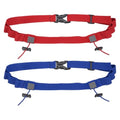 Bib Belt Race Belt Triathlon Running Number Holder 2Pcs Red/Blue - color: Red/Blue