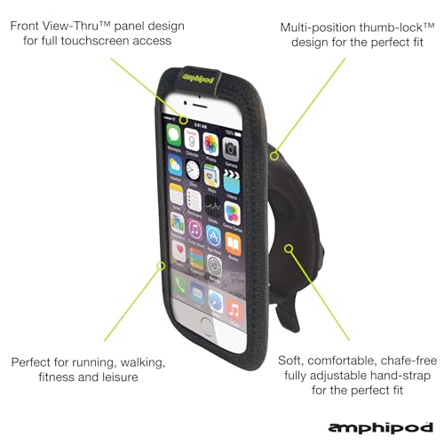 Amphipod HandPod SmartView Pouch, Touchscreen Phone Holder, 6.7x3.75x0.5 - size: 6.7" x 3.75" x 0.5"