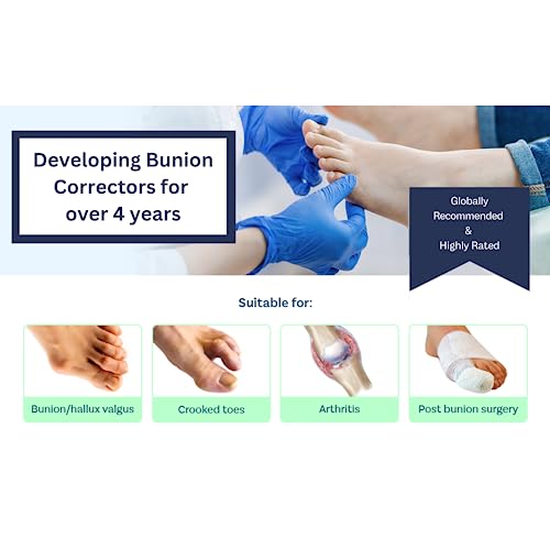 Caretras Bunion Corrector for Women & Men, Hammer Toe Straightener L&R Pair