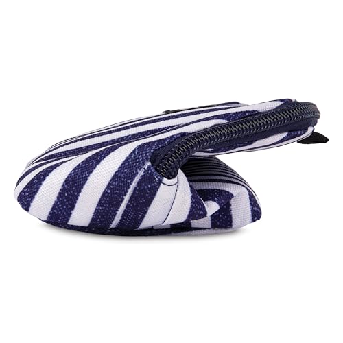 PackIt Freezable Snack Bag, Seaside Stripes, Medium (Pack of 12) - color: Azul & blanco