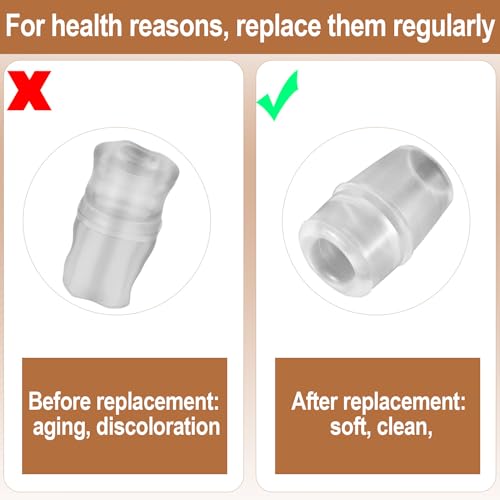 Bite Valve Replacement Sheath for Osprey, Hydration Packs Hydraulics Silicone Nozzle BPA-Free Bite Valve Mouthpiece Compatible with Hydrapak Hydration Reservoirs (6)