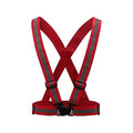 AYKRM 9 color High Visibility Reflective Vest Running Gear High Vis Adjustable Safety Vest - color: Red