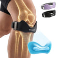 Patellar Tendon Support Strap, Silicone Knee Band for Pain Relief, Black - color: Black 1 Pack