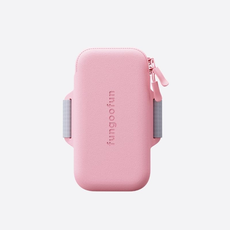 Fangu Fan G-0017 Sports Bag, Armband, Running Pouch, Waterproof, Lightweight, Stain Resistant, Arm Bag, Walking Bag, Gym, Rubber Belt, Washable, Compatible with iPhone and Smartphones, Pink, ワンサイズ