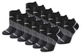 Saucony Women's RunDry Performance Selective Cushion Socks, Available in S-L (6, 12 Pairs) - color: Black Basic (12 Pairs), size: Medium