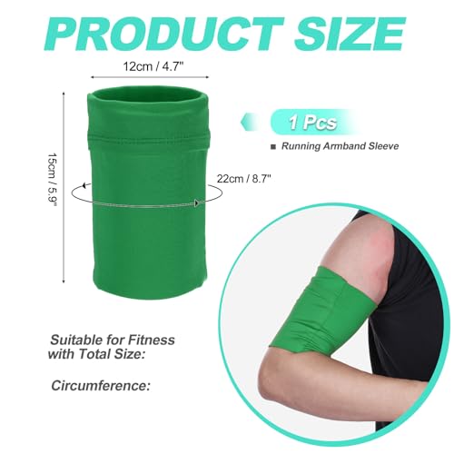 Cell Phone Armband Sleeve, Universal Sports Arm Band Grass Green - color: Green