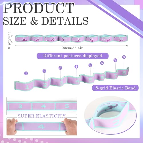 Stretch Strap for Kids, Gymnastic Ballet - color: Purple