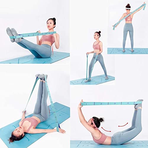 Stretch Straps, Yoga Elastic Stretching Strap with Adjustable 11 Loops