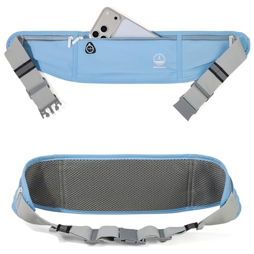 Slim Running Belt Fanny Pack, Phone Holder Waist Pack Money Belt - Blue - color: X Blue