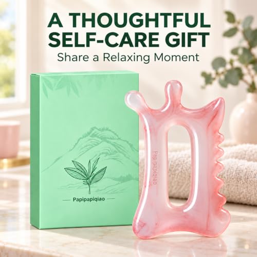 Resin Body Gua Sha Tool, Face Massage, Muscle Scraper Tool - color: Dusty Pink