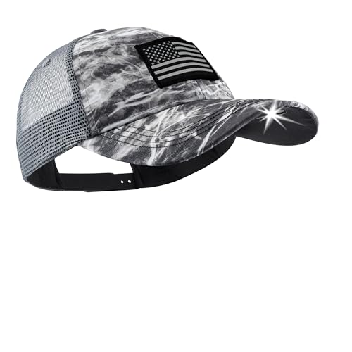 LED Hat Light - POWERCAP Baseball Cap with Light Built in - LED Cap Visor Light with Bright Headlight and IPX4 Rating - color: Mossy Oak Elements Manta