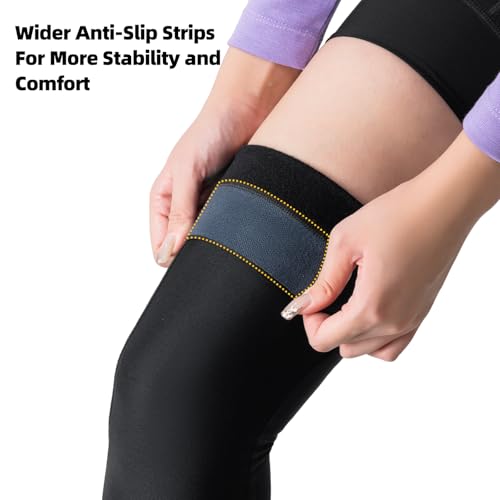 ROCKBROS Cycling Leg Warmers Leg Sleeves with Compression - size: Large