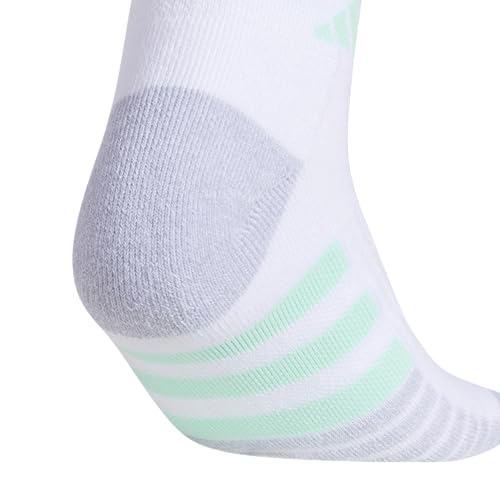 adidas Women's Cushioned Socks 3 Pairs - color: White/Pulse Mint Green/Lucid Fuchsia Pink/3.0/Low Cut, size: Medium, style: Low Cut