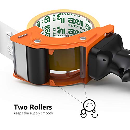 Fast Reload 2 Inch Tape Gun Dispenser Packing Packaging Sealing Cutter Orange