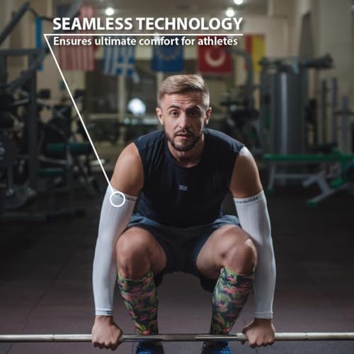 Zensah Compression Arm Sleeves - Made in USA, Thermal Arm Warmers for Cycling and Running with UV Sun Protection - color: Heather Grey, size: Large-X-Large