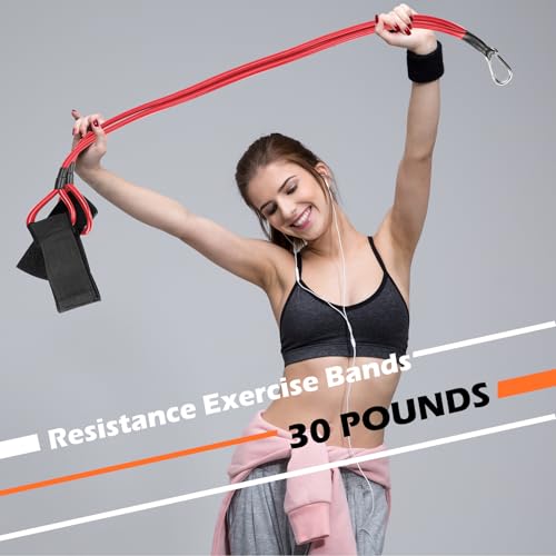 Zomiboo Baseball Bands Sports Resistance Exercise Bands - color: Red, style: 30 Lbs