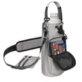 Insulated Water Bottle Carrier with Adjustable Strap - 25/32/40 oz Water Bottle Crossbody Bag with Small Purse for Hiking, Gym, Travel - color: Grey