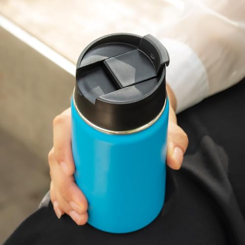 Flip Lid Replacement for Hydro Flask 12 16 18 20 32 40 64 oz Wide Mouth - color: Green 2Pack