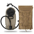 PETAC GEAR 1.5L / 3L Tactical Hydration Pack，Molle Carrier Pouch for 50 oz /100 oz Hydration Bladder Daypack Water Backpack. - color: CB, size: 1.5L combination set