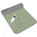 Heating Pad for Full Body Pain Relief 6 Heat Levels 4 Timers Soothes Back, Waist, Neck & Leg Aches Moist Machine Washable Holiday Wellness Gift - color: Green, size: 12'' x 24''