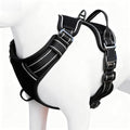 No Pull Dog Harness, No-Choke Soft Padded Reflective Dog Vest Harness with Front Clip & Top Handle, 2 Quick-Release Buckles, Adjustable for Small Medium Large Dogs - color: Black, size: X-Small