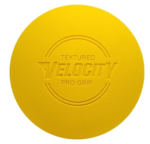 Velocity Lacrosse Balls - Practice Balls, Official NFHS, SEI, and College Approved Size - Meets NOCSAE Standard - Approved Competition Colors - Case of 60 & 120 with Ball Bag - color: Yellow - TPG, size: 60 Balls + Bag, style: Textured Pro Grip