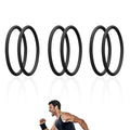 Lyreh 6pcs Knee Patellar Tendon Support Straps (Black) - color: Black