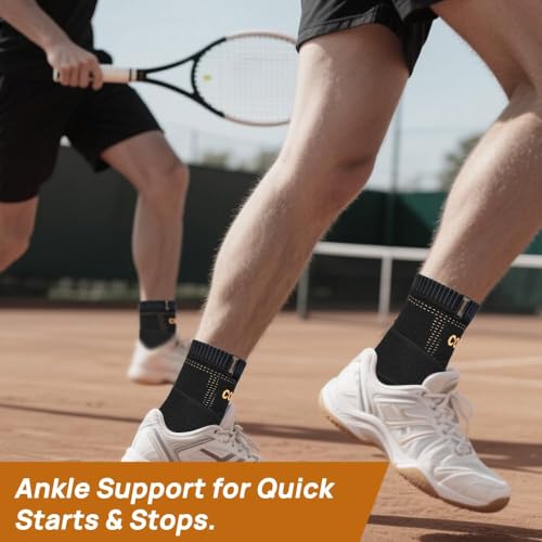 Ultra-Breathable Copper Ankle Braces Adjustable Compression Support, 2XL - color: Black01, size: 2X-Large