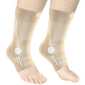 NEENCA Foot & Ankle Brace Socks for Sprained-Ankle Compression Sleeves Set - color: Copper, size: Small