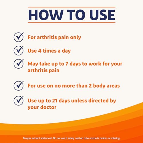 Voltaren Arthritis Pain Gel, Diclofenac Pain Relief Cream, 50 g Tube