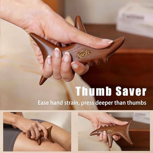 Wooden Gua Sha Tool Set for Face & Targeted Body Massage –Trigger Point Massage, Multi-Angle Manual Acupressure Tools with Gift-Ready Box for Self-Care & Relaxation - size: moderate size