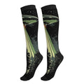 Compression Socks Knee High Circulation Support Socks For Women Men Athletic Running Hiking Travel - color: Spaceship