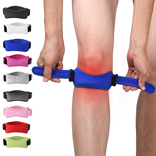 Patella Tendon Knee Strap, Knee Pain Relief for Torn Meniscus ACL MCL Arthritis Tendonitis, Knee Brace Support for Working Out Weightlifting Squats Running Jumpers Tennis. （2 Pack）