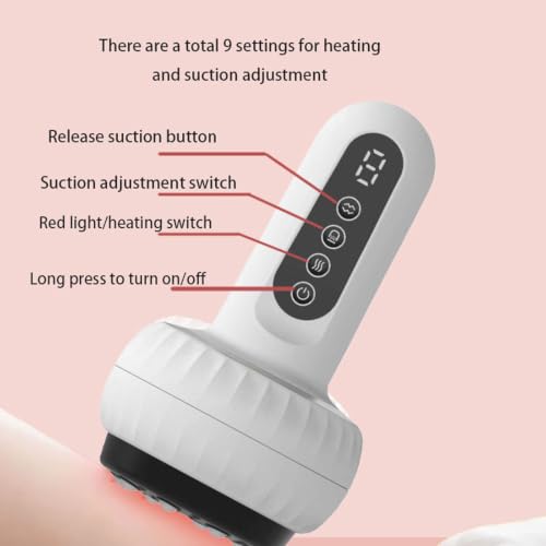 Lymphatic Drainage Massager with Suction & Heat Cupping Massager
