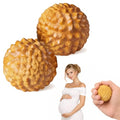2pcs Wooden Massage Balls for Labor, Acupressure & Hand Massage