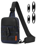 Peicees Crossbody Bag for Men Mini Sling Bag Anti Theft Purse, Dark Blue - color: Dark Blue