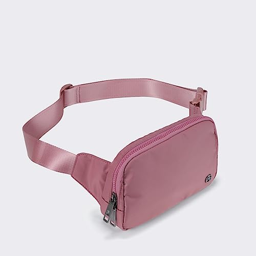 Pander Belt Bag Large 2L, Nylon Fanny Pack Purse for Women and Men with Adjustable Strap - color: Dune Pink