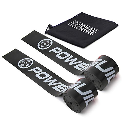 POWER GUIDANCE Muscle Floss Bands - Compression Bands - Mobility & Recovery Bands - for Improving Movement, Increasing Circulation & Reducing Soreness - color: Black Medium Resistance (2)