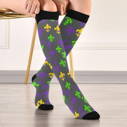 Wusikd Cute Penguin Compression Socks for Women and Men Circulation Long Socks for Athletic Running 1 - color: Multi 6