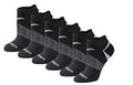 Saucony Women's RunDry Performance Selective Cushion Socks, Available in S-L (6, 12 Pairs) - color: Black Basic (6 Pairs), size: Medium