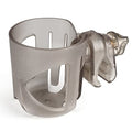 Accmor Stroller Cup Holder, Universal Cup Holder for Walker Wheelchair Bike Scooter, 360° Rotatable Stroller Cup Holder Attachment Walker Wheelchair Accessory - color: All Transparent Grey