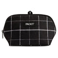 PackIt Freezable Snack Bag, Black Grid - color: Black Grid